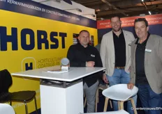 Wim van der Voort (far right) in the picture with his successors: Kris Kort in the field, Brian Rijgersberg in the production hall. Wim is not stopping, but he will take it easy.